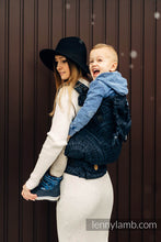 Ladda upp bild till gallerivisning, LennyPreschool Carrier - PEACOCK&#39;S TAIL - SUBLIME - 62% bomull, 26% linne, 12% tussah silke
