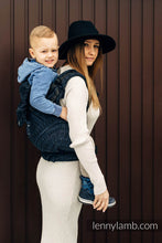 Ladda upp bild till gallerivisning, LennyPreschool Carrier - PEACOCK&#39;S TAIL - SUBLIME - 62% bomull, 26% linne, 12% tussah silke

