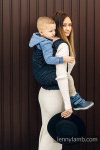 LennyPreschool Carrier - PEACOCK'S TAIL - SUBLIME - 62% bomull, 26% linne, 12% tussah silke