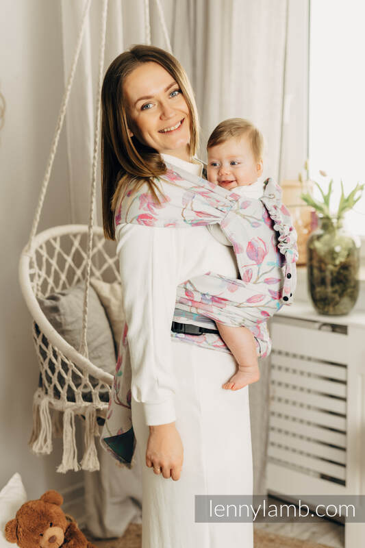 LennyHybrid Half Buckle Carrier - MAGNOLIA - 100% bomull - Standard