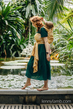 Laden Sie das Bild in den Galerie-Viewer, Lenny Lamb Woven Baby Wrap/Vävd sjal - WILD SOUL - AURUM - 100% bambu viskos
