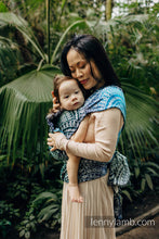 Ladda upp bild till gallerivisning, LennyHybrid Half Buckle Carrier - PEACOCK&#39;S TAIL - SEA ANGEL - 100% bambu viskos - Standard
