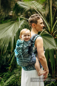 LennyPreschool Carrier - PEACOCK'S TAIL - SEA ANGEL - 100% bambu viskos