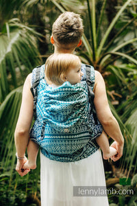 LennyPreschool Carrier - PEACOCK'S TAIL - SEA ANGEL - 100% bambu viskos