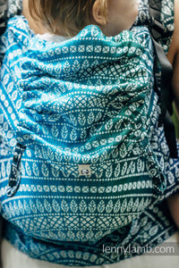 LennyPreschool Carrier - PEACOCK'S TAIL - SEA ANGEL - 100% bambu viskos