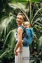 Ladda upp bild till gallerivisning, LennyPreschool Carrier - PEACOCK&#39;S TAIL - SEA ANGEL - 100% bambu viskos
