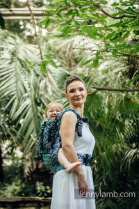 LennyPreschool Carrier - PEACOCK'S TAIL - SEA ANGEL - 100% bambu viskos