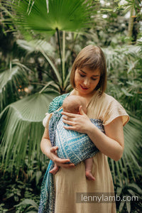 Ring Sling - PEACOCK'S TAIL - SEA ANGEL - 100% bamboo viscose