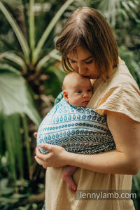 Ring Sling - PEACOCK'S TAIL - SEA ANGEL - 100% bamboo viscose