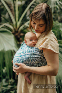 Ring Sling - PEACOCK'S TAIL - SEA ANGEL - 100% bamboo viscose