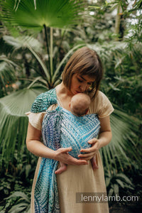 Ring Sling - PEACOCK'S TAIL - SEA ANGEL - 100% bamboo viscose