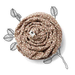 Coracor Big Dot Taupe Stretchy wrap