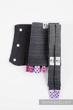 Laden Sie das Bild in den Galerie-Viewer, Drool Pads - LITTLE HERRINGBONE OMBRE GREY
