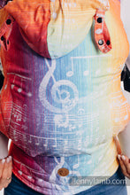 Load image into Gallery viewer, LennyGo Ergonmic Carrier - SYMPHONY RAINBOW LIGHT - 100% bomull - Utförsäljning!
