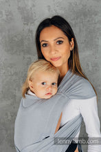 Ladda upp bild till gallerivisning, LennyHybrid Half Buckle Carrier - BASIC LINE LITTLE HERRINGBONE GREY - 100% bomull - Standard

