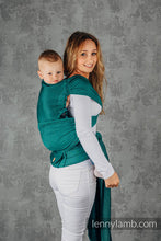 Load image into Gallery viewer, LennyHybrid Half Buckle Carrier - BASIC LINE EMERALD - 100% cotton - Preschool
