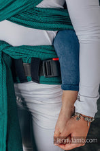 Load image into Gallery viewer, LennyHybrid Half Buckle Carrier - BASIC LINE EMERALD - 100% cotton - Preschool
