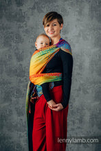 Ladda upp bild till gallerivisning, LennyHybrid Half Buckle Carrier - RAINBOW LOTUS - 100% bomull - Standard
