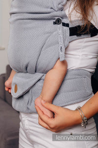 LennyUpGrade Carrier - BASIC LINE LITTLE HERRINGBONE GREY - 100% bomull