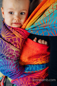 Lenny Lamb Woven Baby Wrap/Vävd sjal - RAINBOW LOTUS - 100% bomull