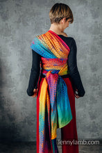 Laden Sie das Bild in den Galerie-Viewer, Lenny Lamb Woven Baby Wrap/Vävd sjal - RAINBOW LOTUS - 100% bomull
