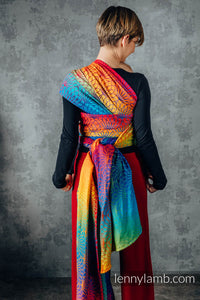 Lenny Lamb Woven Baby Wrap/Vävd sjal - RAINBOW LOTUS - 100% bomull
