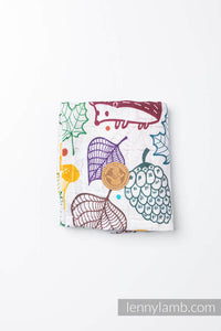 Muslin Square 65x65cm - UNDER THE LEAVES - HEDGEHOG