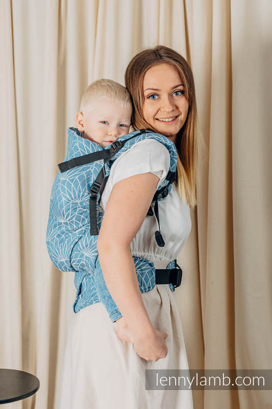 LennyPreschool Carrier - LOTUS - BLUE - 100% linen