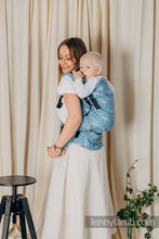 Load image into Gallery viewer, LennyPreschool Carrier - LOTUS - BLUE - 100% linen
