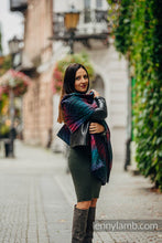 Laden Sie das Bild in den Galerie-Viewer, Shawl - Peacock´s Tail - Black Opal
