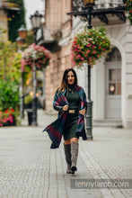 Laden Sie das Bild in den Galerie-Viewer, Shawl - Peacock´s Tail - Black Opal
