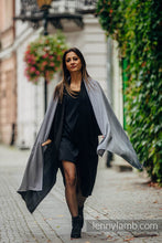 Laden Sie das Bild in den Galerie-Viewer, Shawl - Little Herringbone Ombre Grey
