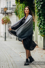 Laden Sie das Bild in den Galerie-Viewer, Shawl - Little Herringbone Ombre Grey
