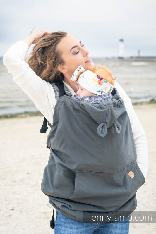 Lenny Lamb Softshell-Überzug für Babytrage/Tragetuch – GRAU – Sale!