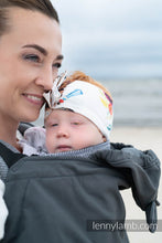 Laden Sie das Bild in den Galerie-Viewer, Lenny Lamb Softshell-Überzug für Babytrage/Tragetuch – GRAU – Sale!
