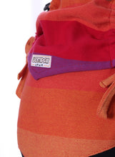 Load image into Gallery viewer, Wompat ILO Baby Carrier Classic Rainbow Red - 100% organic cotton
