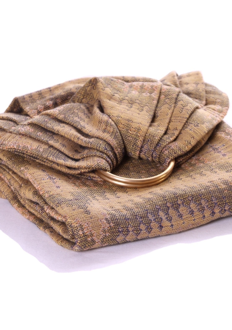 Vanamo Ring Sling - Kaiku Hiekka - 25% linne, 75% ekologisk bomull