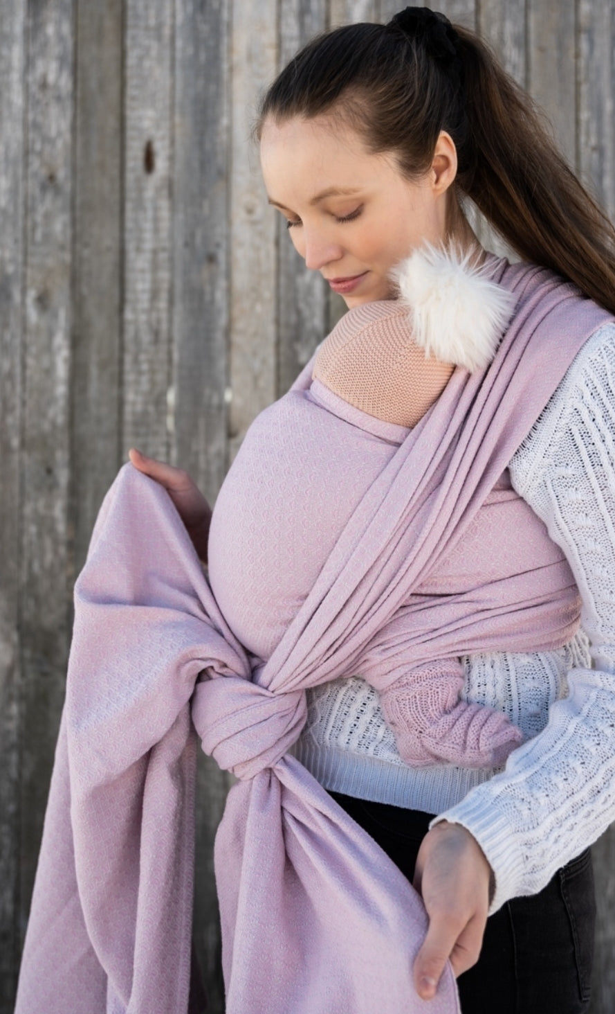 Vanamo Woven Wrap/Vävd sjal - Lempi Nuppu - 100% bomull