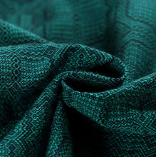 Laden Sie das Bild in den Galerie-Viewer, Vanamo Woven Wrap/Vävd sjal - Kide Emerald, newborn - 100% ekologisk bomull
