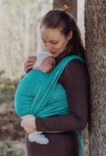 Laden Sie das Bild in den Galerie-Viewer, Vanamo Woven Wrap/Vävd sjal - Solki Puro, newborn - 100% ekologisk bomull
