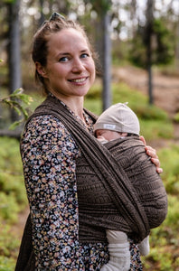 Vanamo Woven Wrap/Vävd sjal - Kide Kaneli - 90% ekologisk bomull, 10% kapok