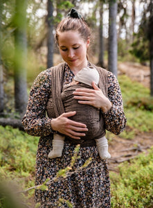 Förboka! - Vanamo Woven Wrap/Vävd sjal - Kide Kaneli - 90% ekologisk bomull, 10% kapok