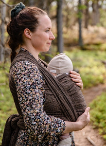 Förboka! - Vanamo Woven Wrap/Vävd sjal - Kide Kaneli - 90% ekologisk bomull, 10% kapok