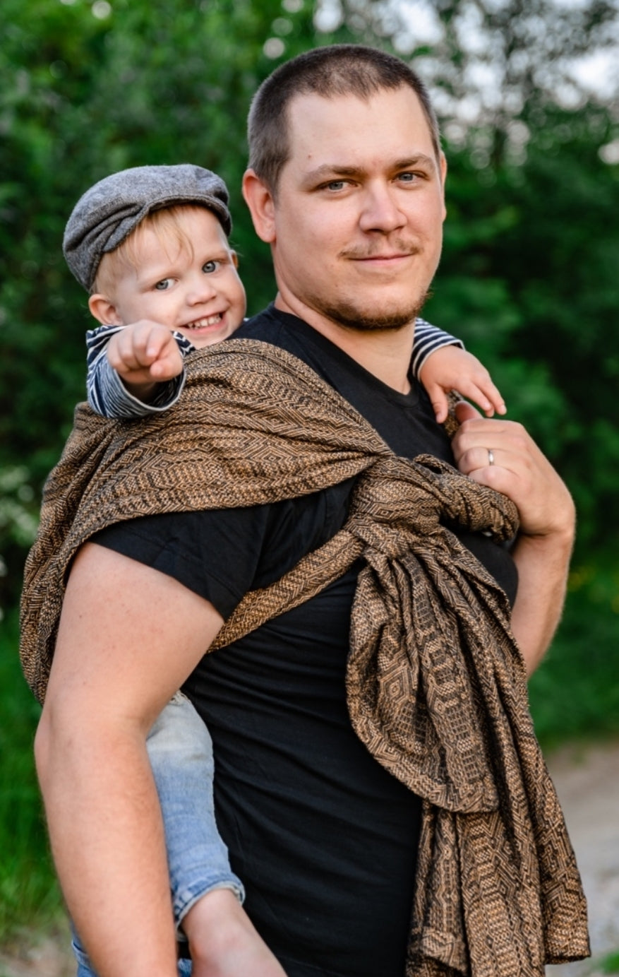 Vanamo Woven Wrap/Vävd sjal - Kide Vilja - 60% ekologisk bomull, 35% hampa, 5% kapok