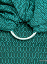 Laden Sie das Bild in den Galerie-Viewer, Yaro ringsjal - Turtle Emerald/Black Ring Sling - 100% bomull
