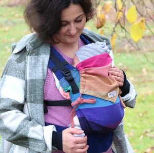 Wompat ILO Baby Carrier Classic Rainbow purple - 100% organic cotton