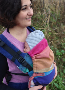 Wompat ILO Baby Carrier Classic Rainbow purple - 100% organic cotton