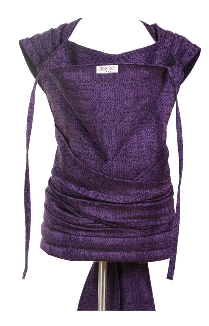 Wompat Wrap Tai Krookus - 55% ekologisk bomull, 30% linne, 15% bourettesilke
