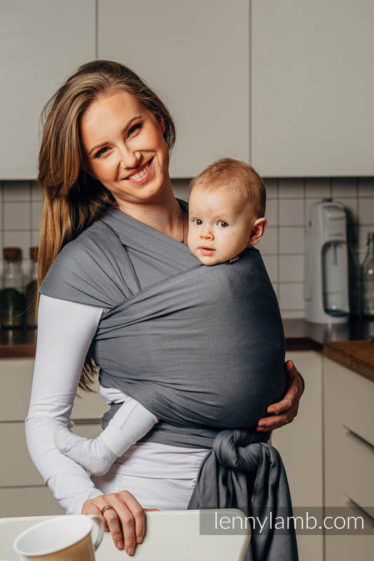 Trikåsjal Baby Sling - ANTHRACITE