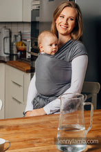 Laden Sie das Bild in den Galerie-Viewer, Trikåsjal Baby Sling - ANTHRACITE
